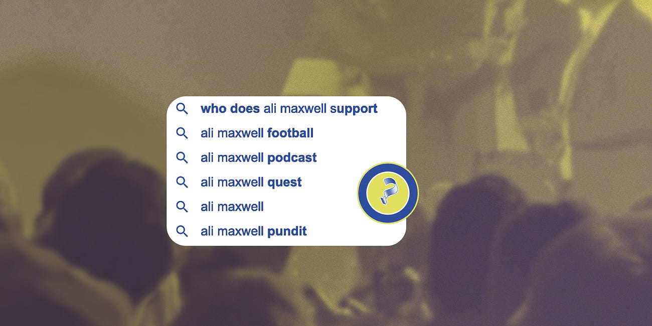 Who does Ali Maxwell support?