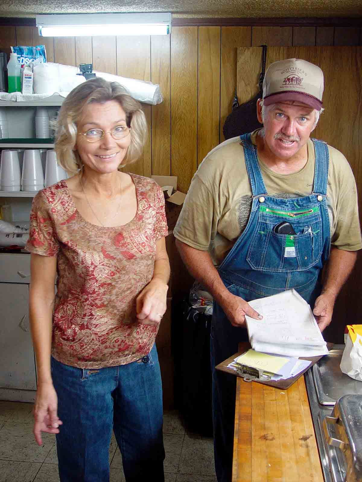 Linda and Lynn at B. E. Scott's Whole Hog Barbecue Linda and Lynn at B. E. Scott's Whole Hog Barbecue