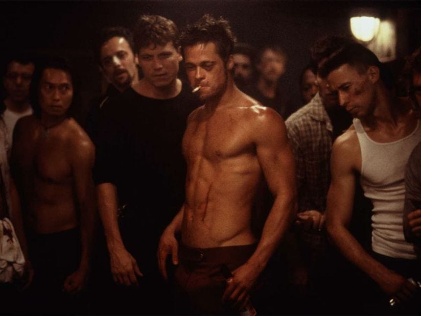 Brad Pitt in 'Fight Club'