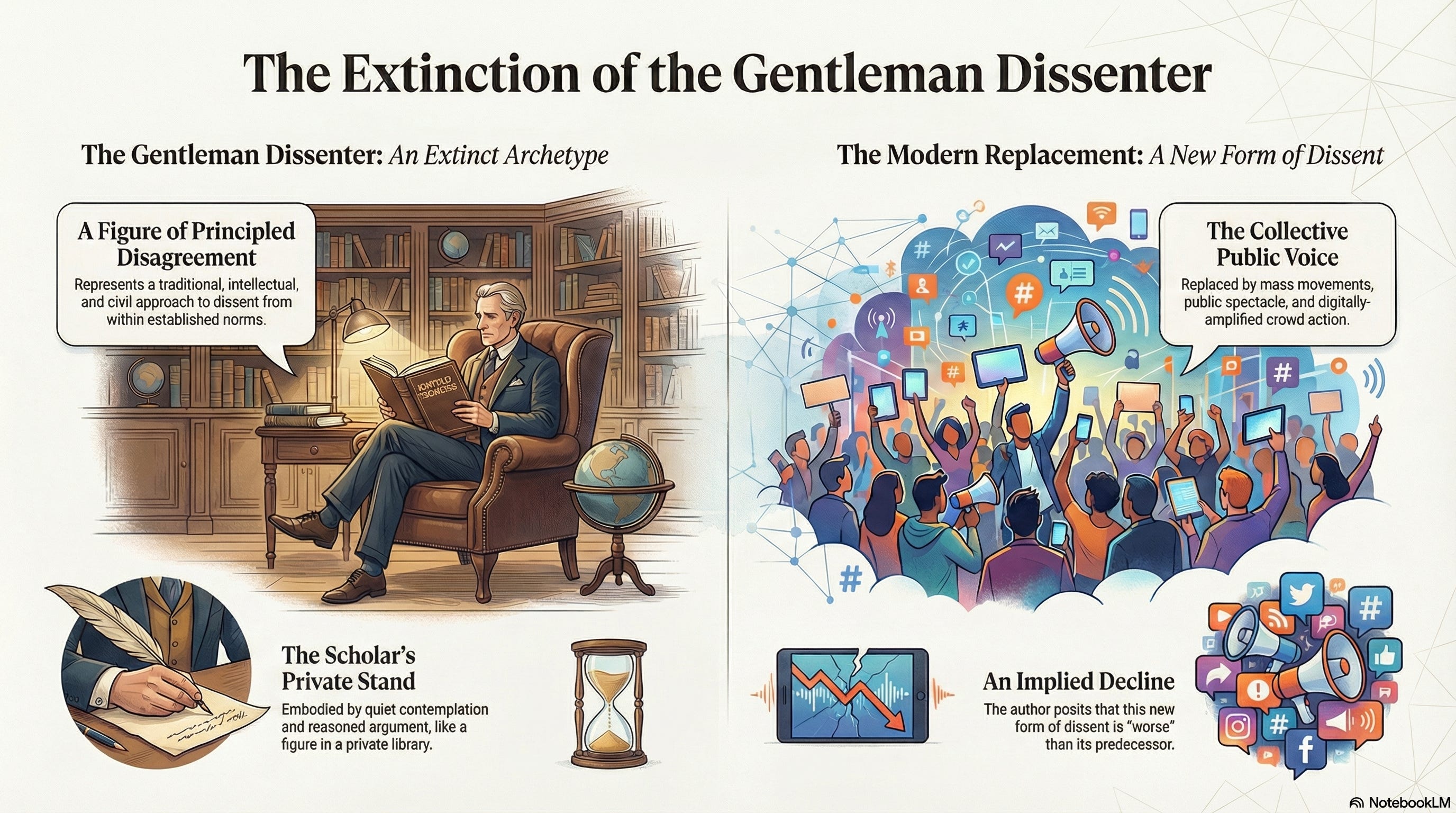 The Gentleman Dissenter Is Extinct - by Conrad T Hannon