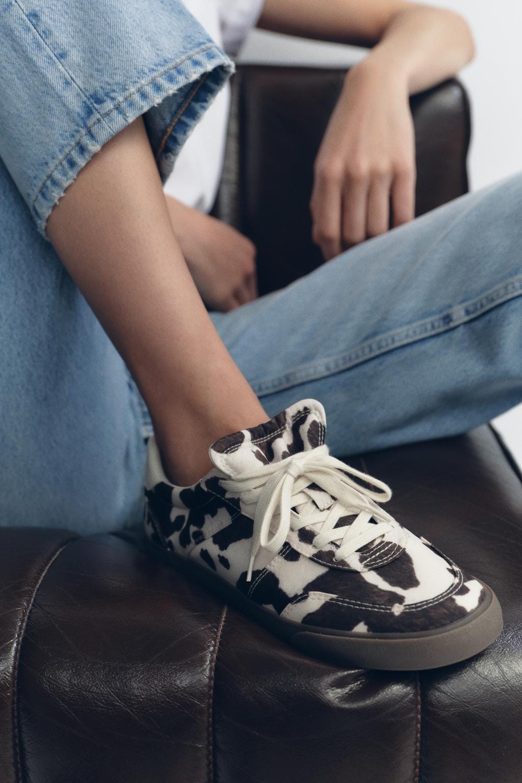 Zara ANIMAL PRINT SNEAKERS - Multi-color - Image 1