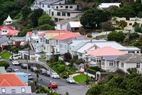 Getty Images Residential properties in Wellington, New Zealand