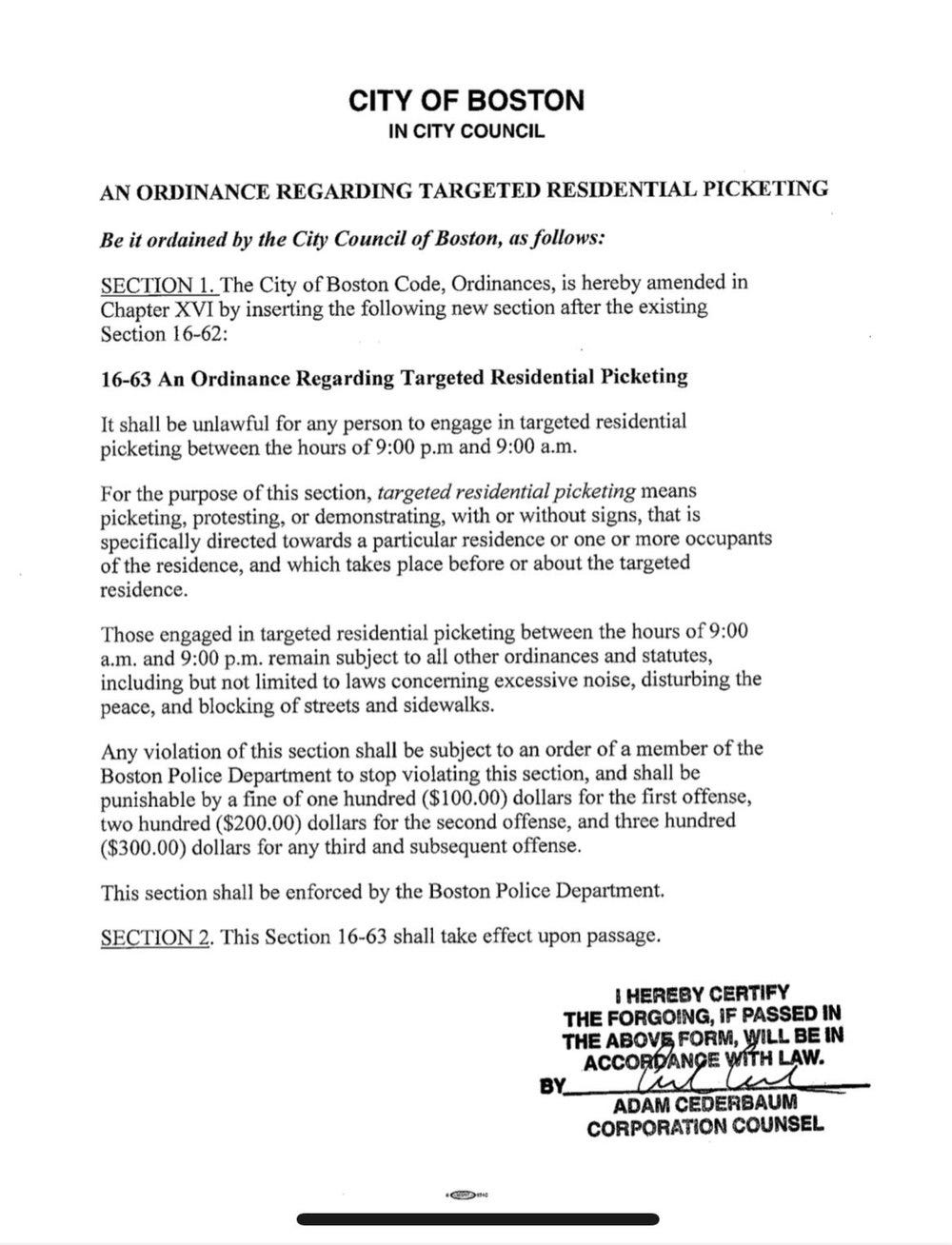 j. Targeted Picketing Ordinance (2 of 2).jpeg