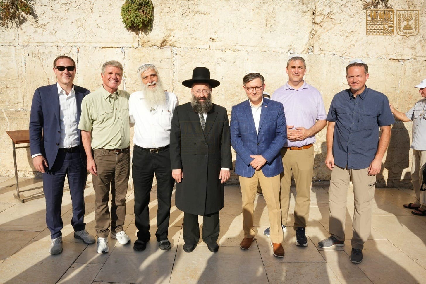 Speaker of the U.S. House of Representatives Mike Johnson Visits the  Western Wall - The Western Wall, Jerusalem