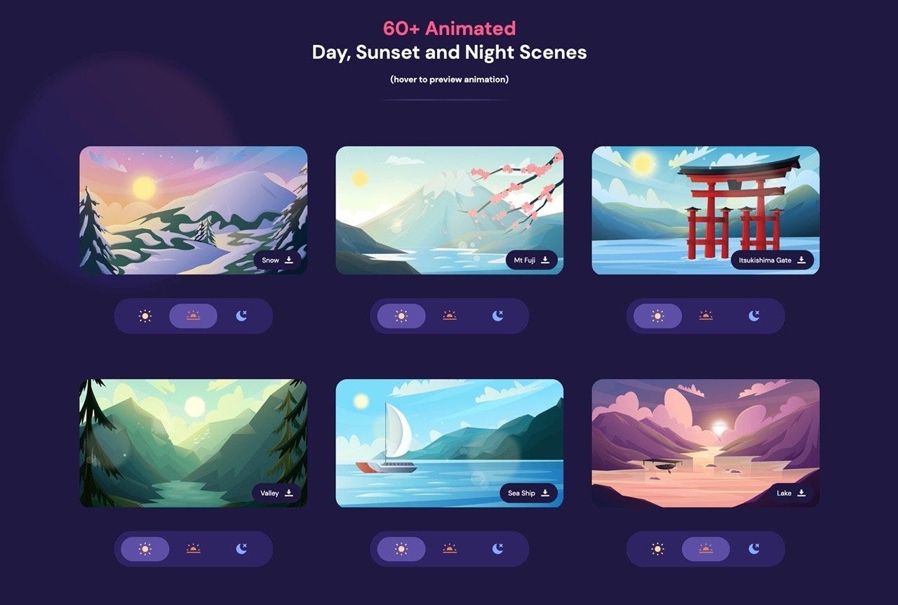 Scenic Background Animations Scenic Background Animations