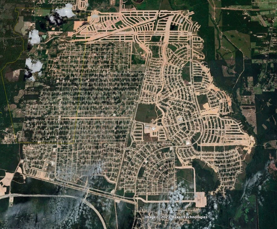 Tom Cui (Perpetual Amazement) on X: "Spent the morning learning about a  very... unusual housing development on the edge of Houston: the Colony Ridge  trailer park, aka "Terrenos Houston" Without endorsing any