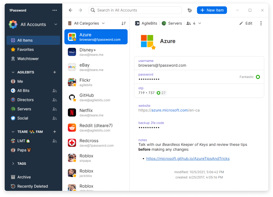 Best Password Manager for Windows | 1Password