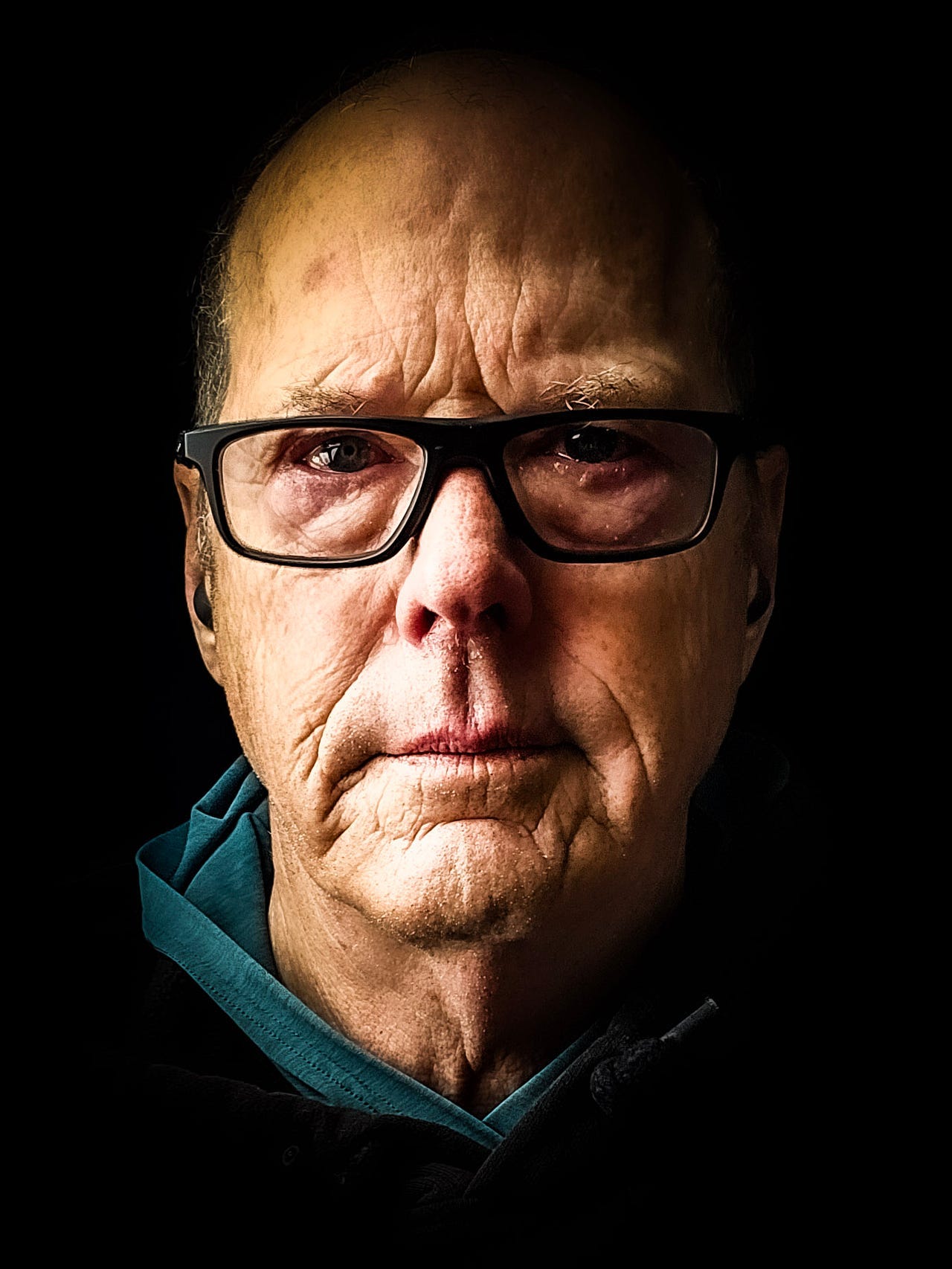Self-portrait of a man crying Self-portrait of a man crying