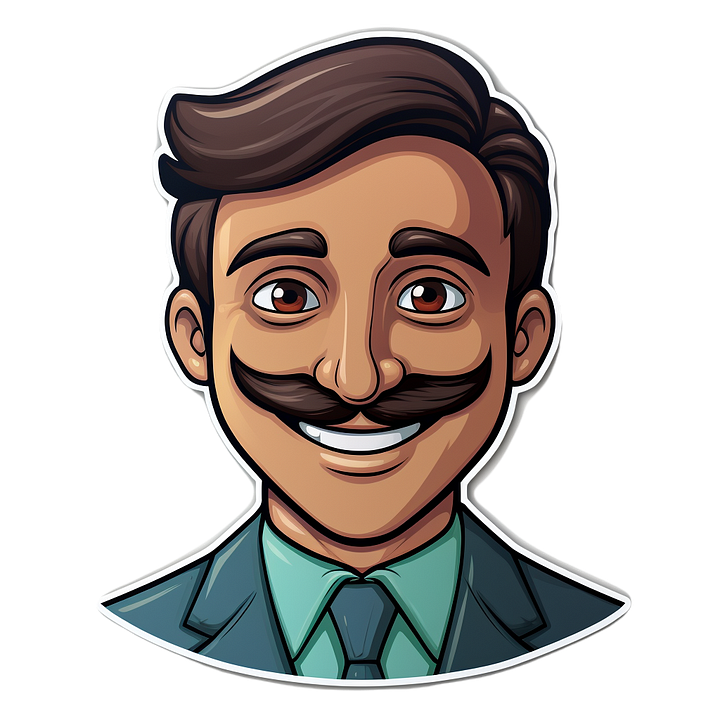 cartoonish face stickers
