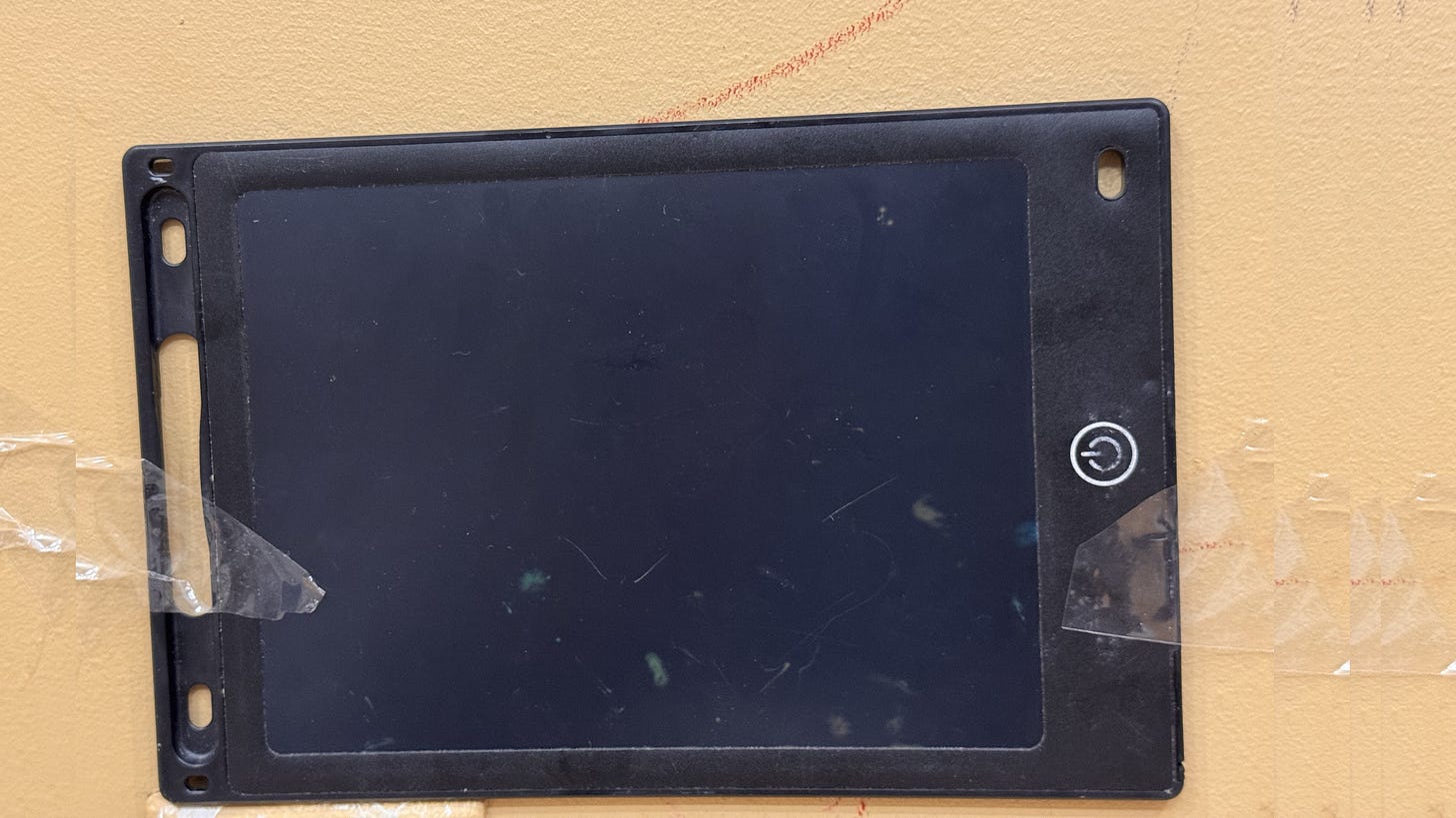 My daughter's imaginary TV