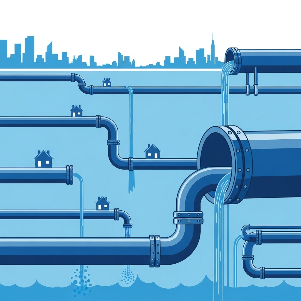 Abstract Water Infrastructure: Pipes & Systems | AI Art ... Abstract Water Infrastructure: Pipes & Systems | AI Art ...