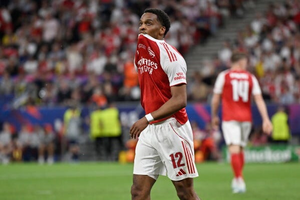 Netherlands' Jurrien Timber to miss World Cup due to groin injury sustained  with Arsenal in March | AP News