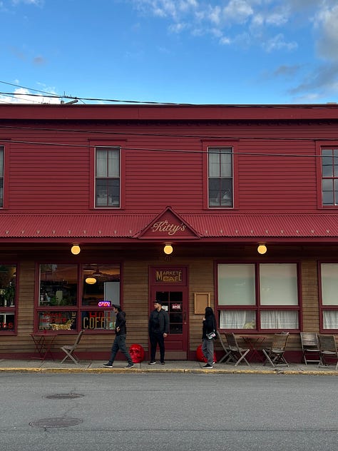 hiking kaaterskill falls shopping in Hudson New York fall foliage nature vintage thrift shop