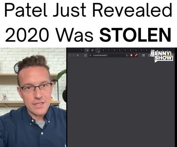Kash Patel CONFIRMS 2020 Election Fraud