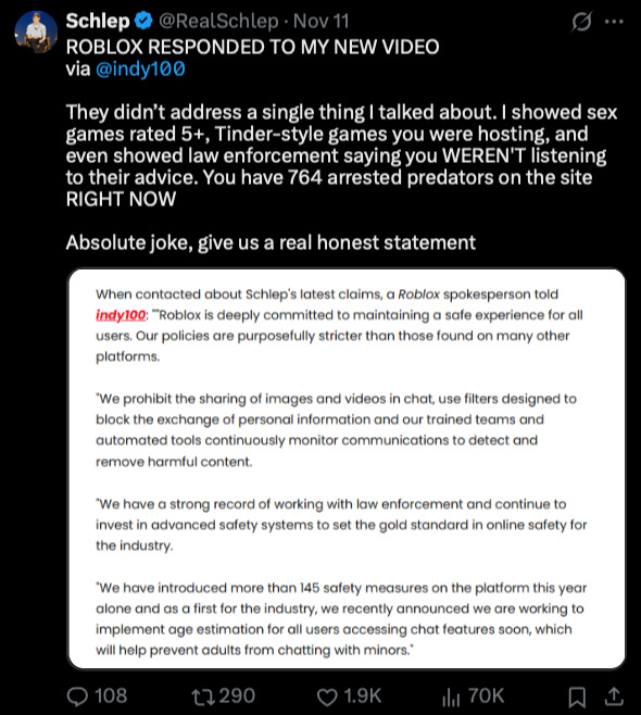 Roblox Is Getting Sued For Teen's Death