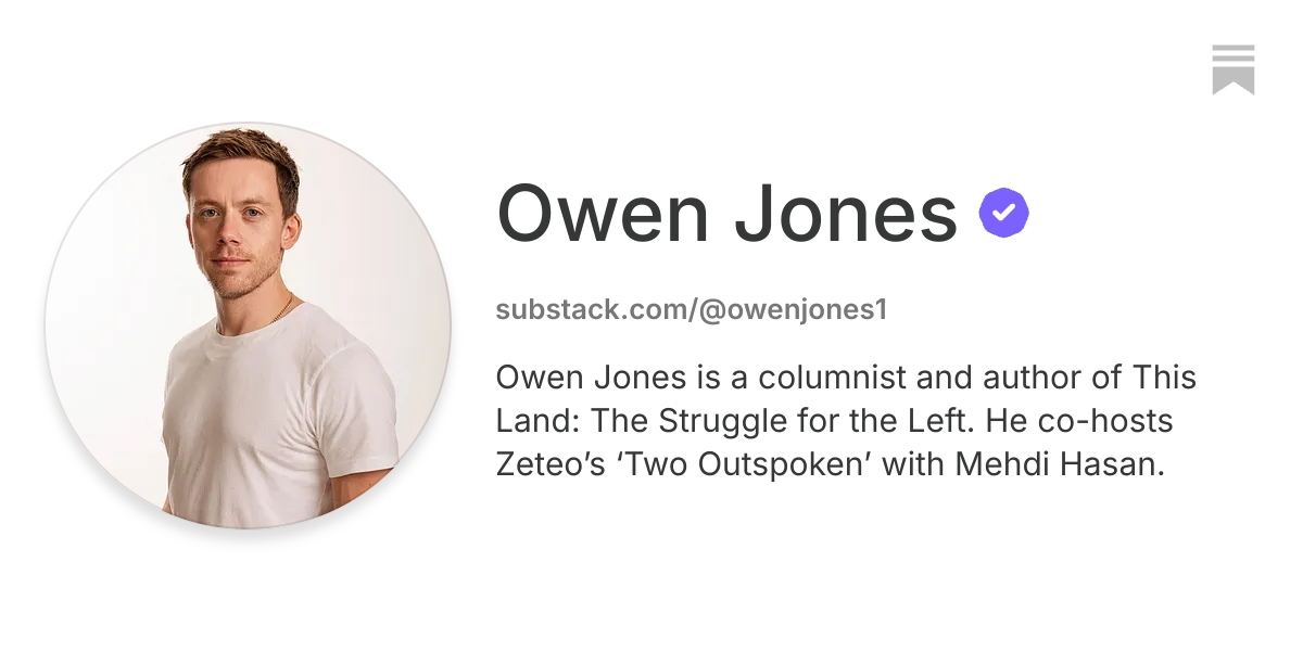 Owen Jones | Substack