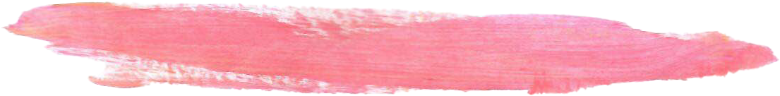 One long pink swipe made by Rebekah’s son with paint.