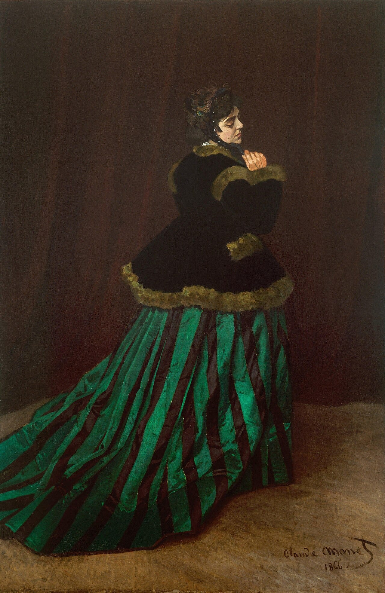 Monet Camille the woman in the green dress Monet Camille the woman in the green dress