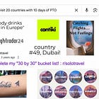 i dont care how many countries you've been to