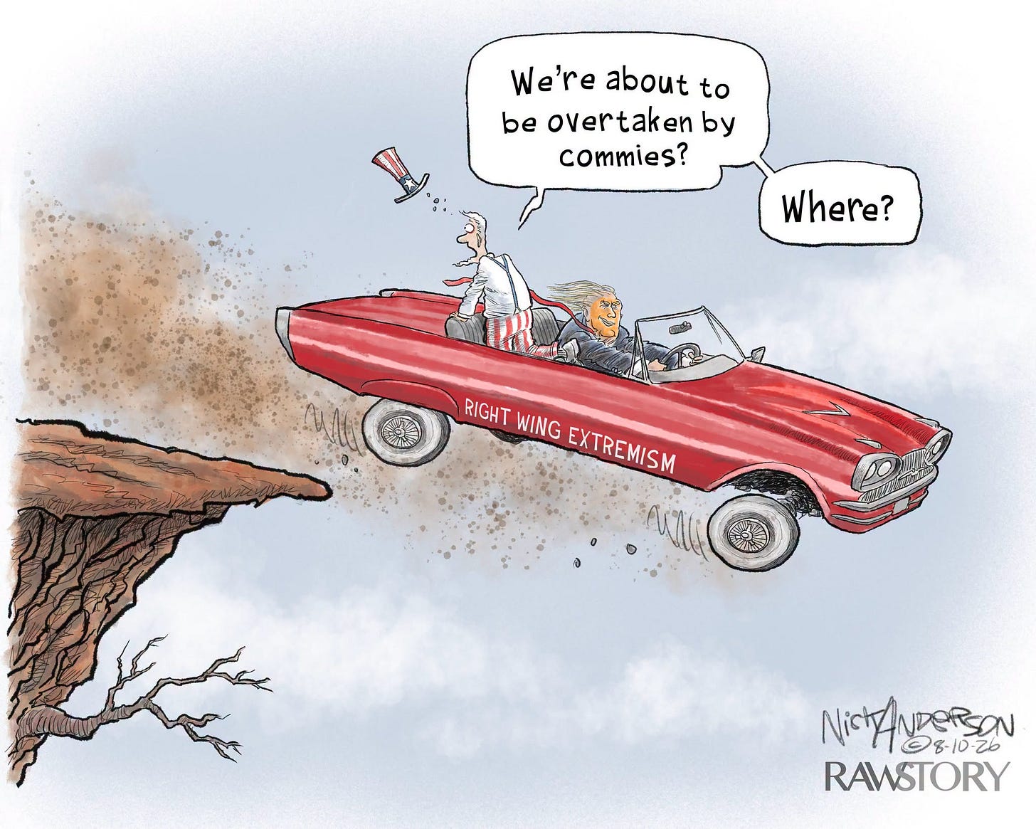 May be an image of text that says 'We're about to be overtaken by commies? Where? RIGHT WING EXTREMISM EXTREMISM NistANDeRsON Nicty DERSON 67-01-8011 RAWSTORY' May be an image of text that says 'We're about to be overtaken by commies? Where? RIGHT WING EXTREMISM EXTREMISM NistANDeRsON Nicty DERSON 67-01-8011 RAWSTORY'