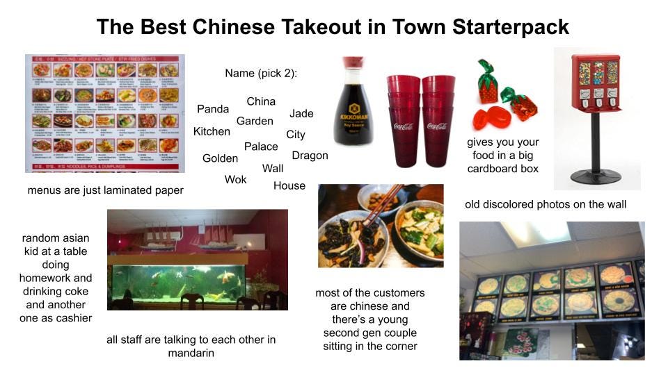 The Best Chinese Takeout in Town Starterpack : r/starterpacks