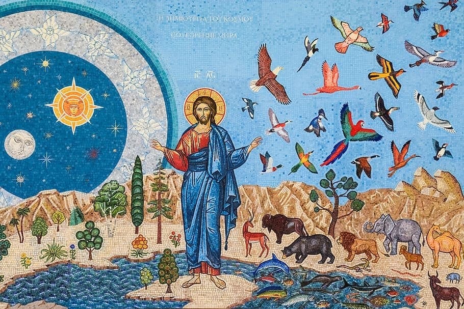 Mosaic Icon of Creation : r/Christianity