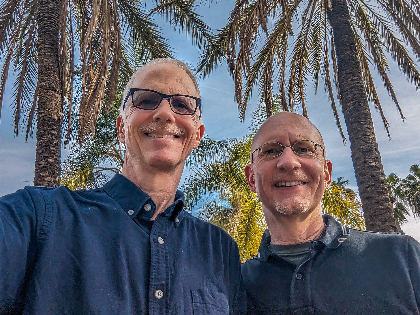 Brent and Michael in Valencia.