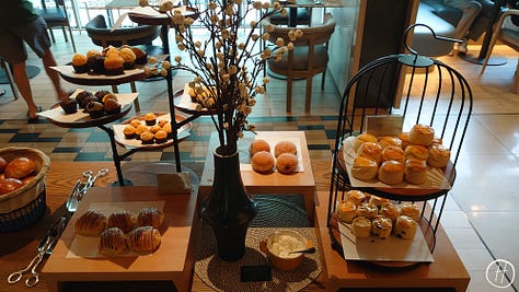 Breakfast selection at Courtyard by Marriott
