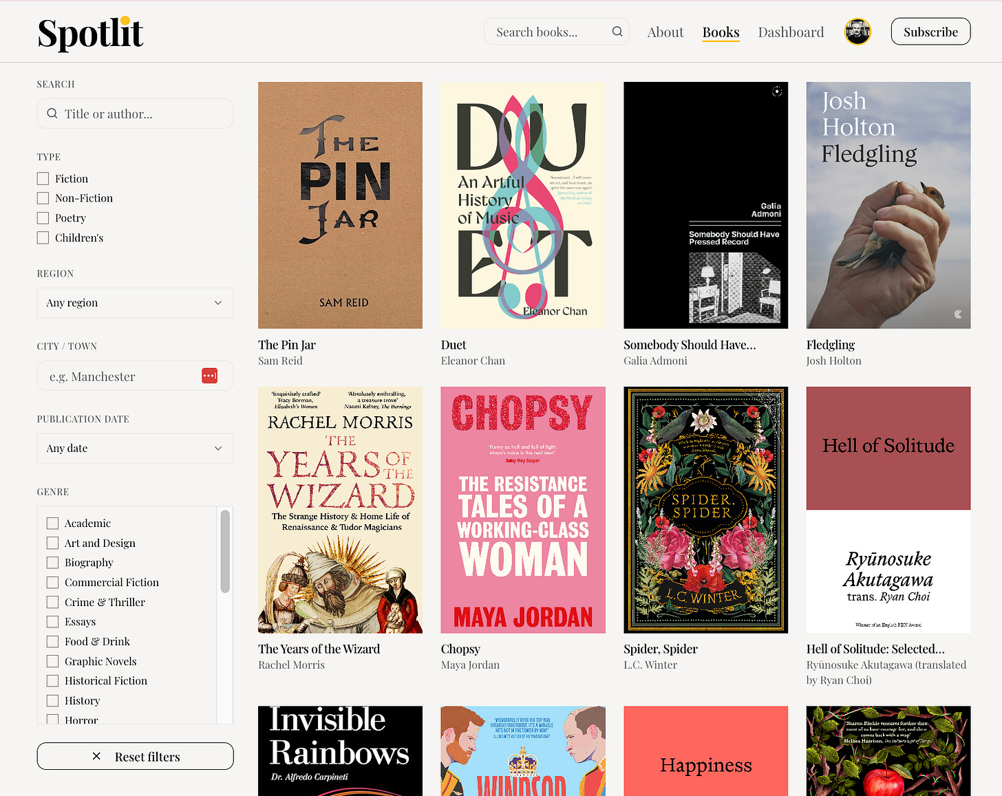 image of our website spotlithub.com