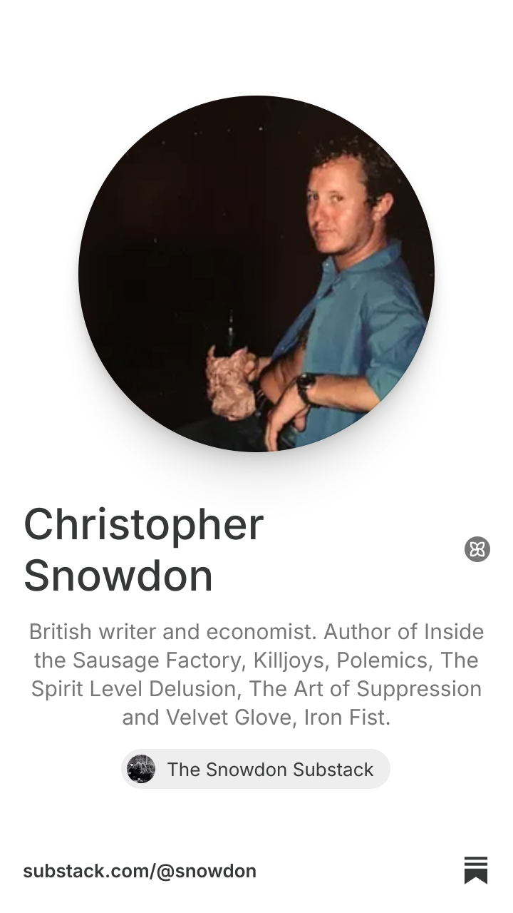Christopher Snowdon | Substack