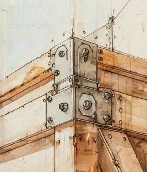 vintage watercolor close-up of a sealed industrial crate corner with subtle vibration, illustrated in a calm corporate manual style vintage watercolor close-up of a sealed industrial crate corner with subtle vibration, illustrated in a calm corporate manual style