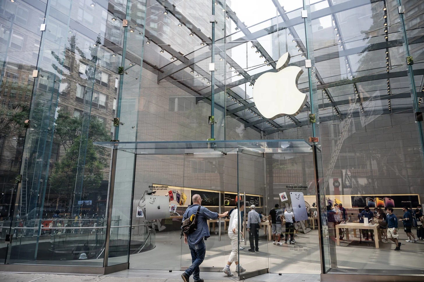 An Apple store in New York.