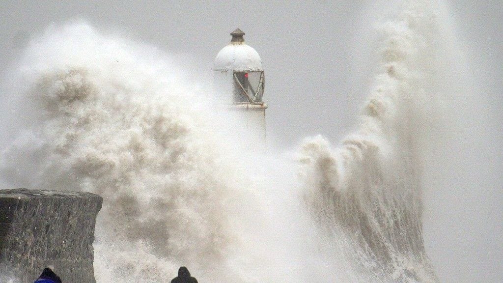 Storm Darragh at Sea