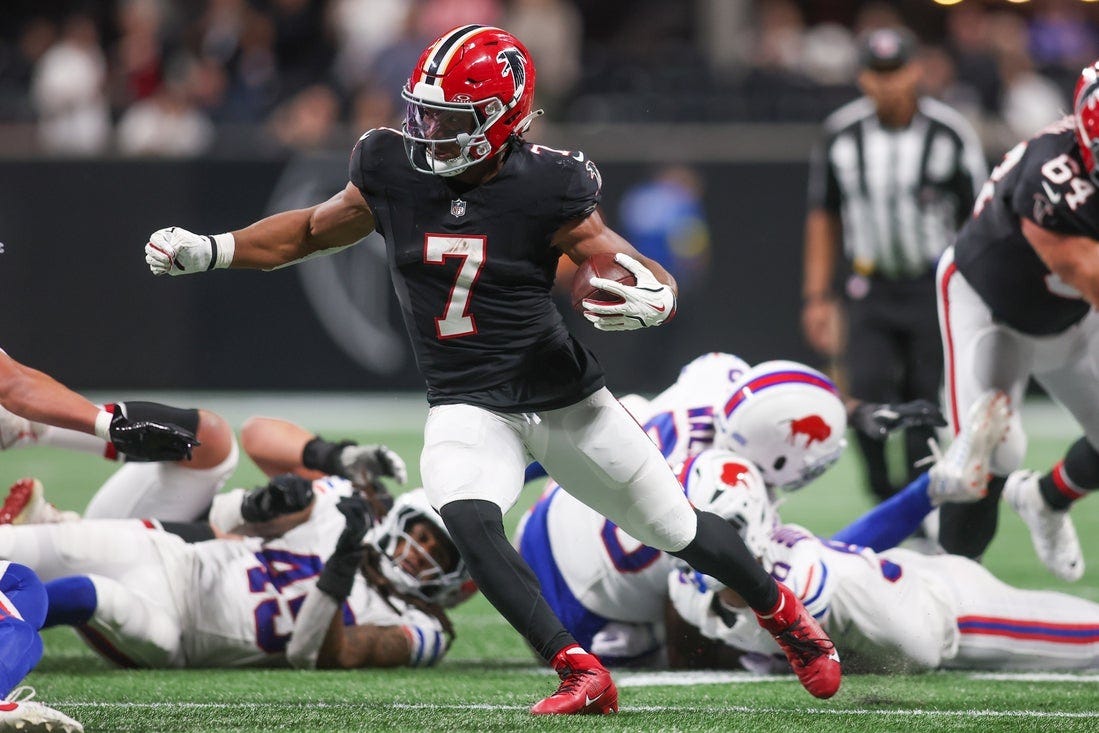 Bijan Robinson erupts for career night as Falcons beat Bills - National  Football Post