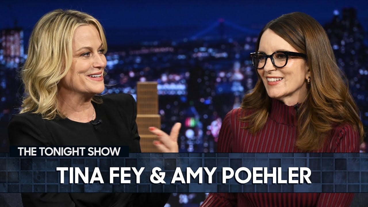 Tina Fey and Amy Poehler Reminisce on Co-Hosting Weekend Update, Their Mom  Jeans Sketch and SNL50