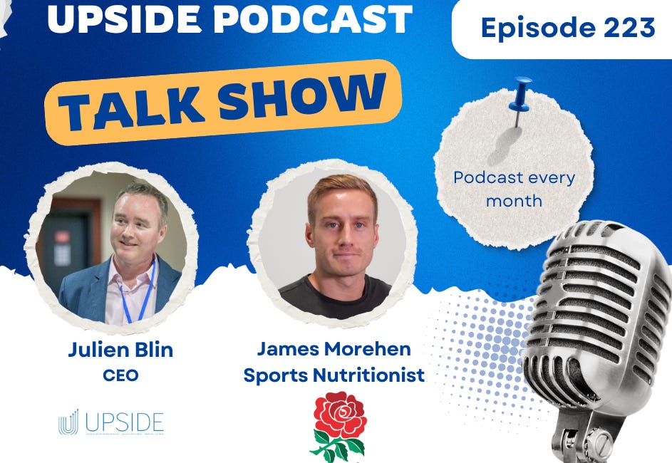 🎙️ Upside Chat with James Morehen, Sports Nutritionist, England Men National Rugby Team 