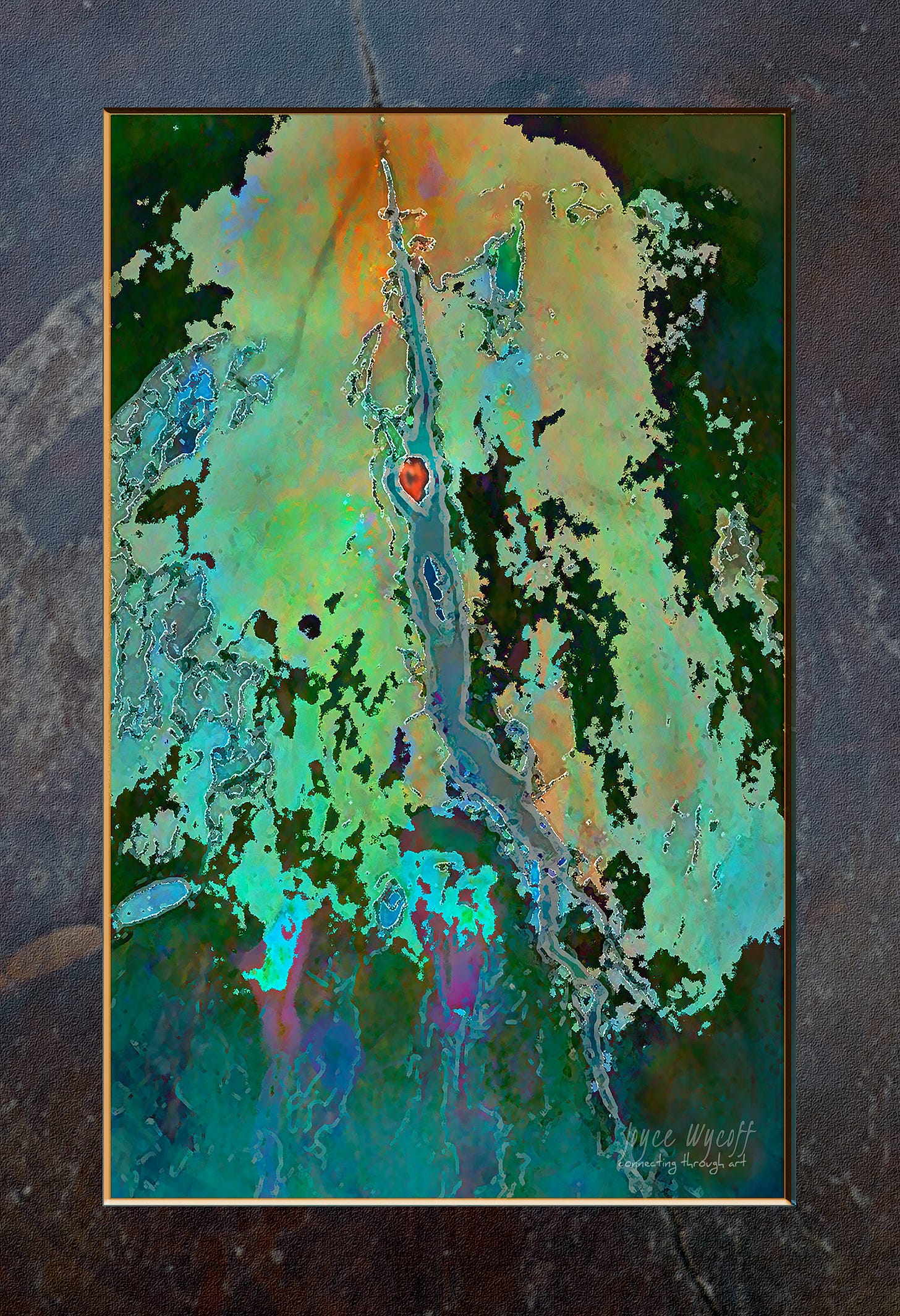 Beating Heart of the World, digital painting by Joyce Wycoff