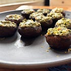 Bacon, Spinach & Feta-Stuffed Mushroom Caps