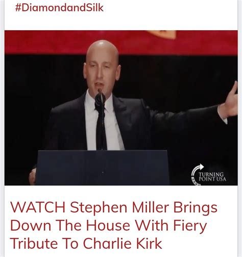 Diamond - WATCH: Stephen Miller Brings Down The House With Fiery ...