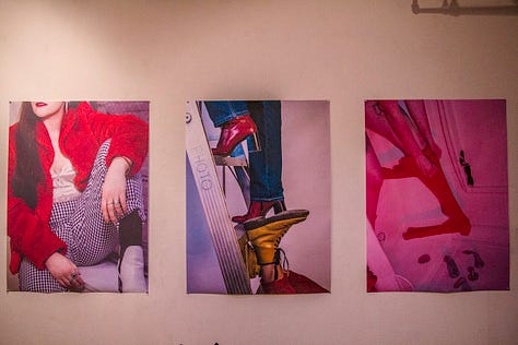 Gallery views from ThriftEd Mag pop-up thrift shop concept.