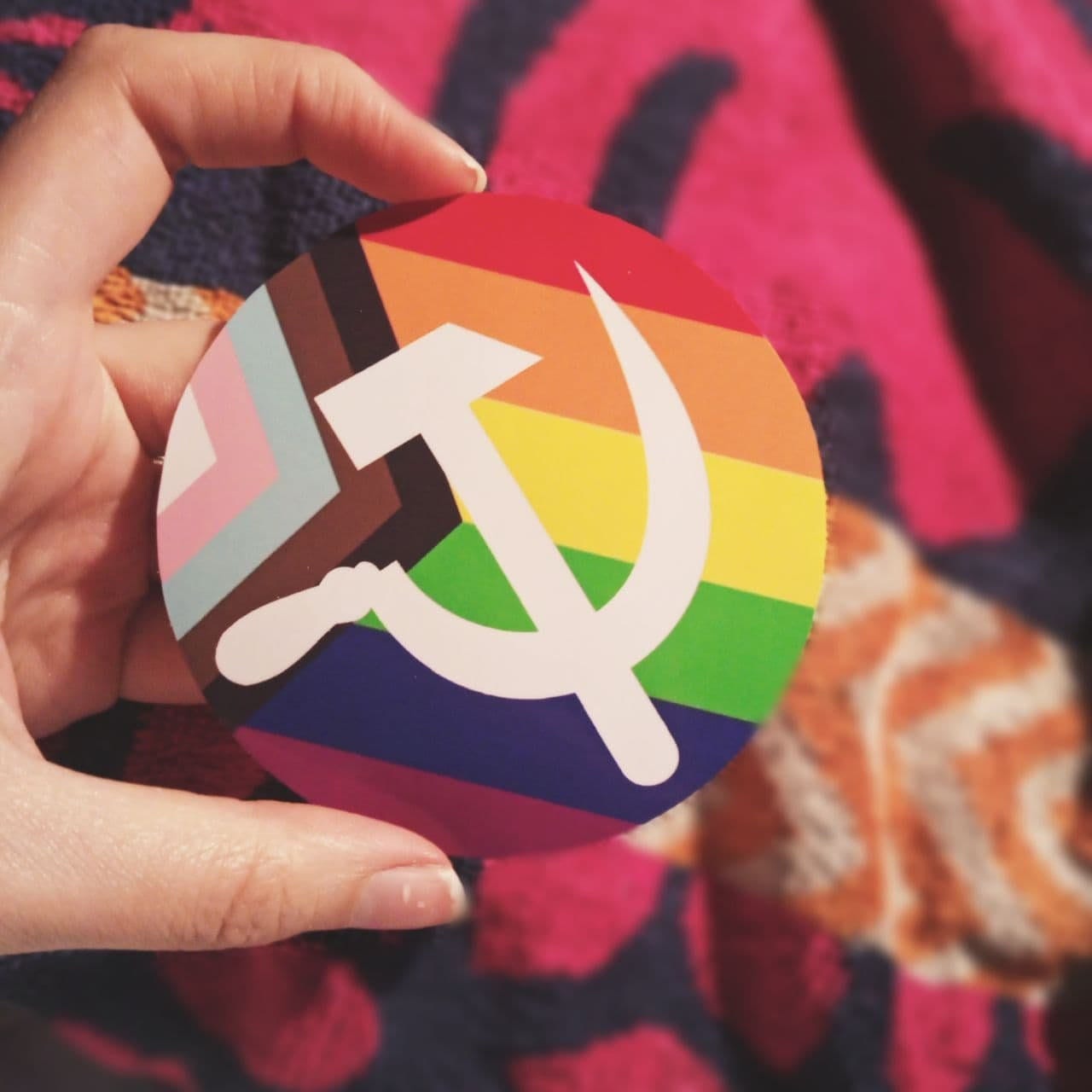Trans POC Lgbt Flag Communist Hammer Sickle Sticker - Etsy