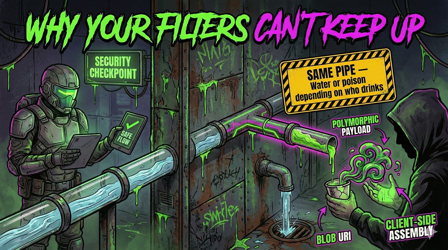 AI phishing evades traditional filters through polymorphic payloads, blob URI construction, and prompt injection against email assistants AI phishing evades traditional filters through polymorphic payloads, blob URI construction, and prompt injection against email assistants