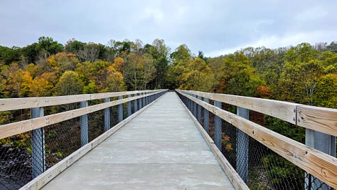 Scenes on the Great Allegheny Passage to Confluence ence