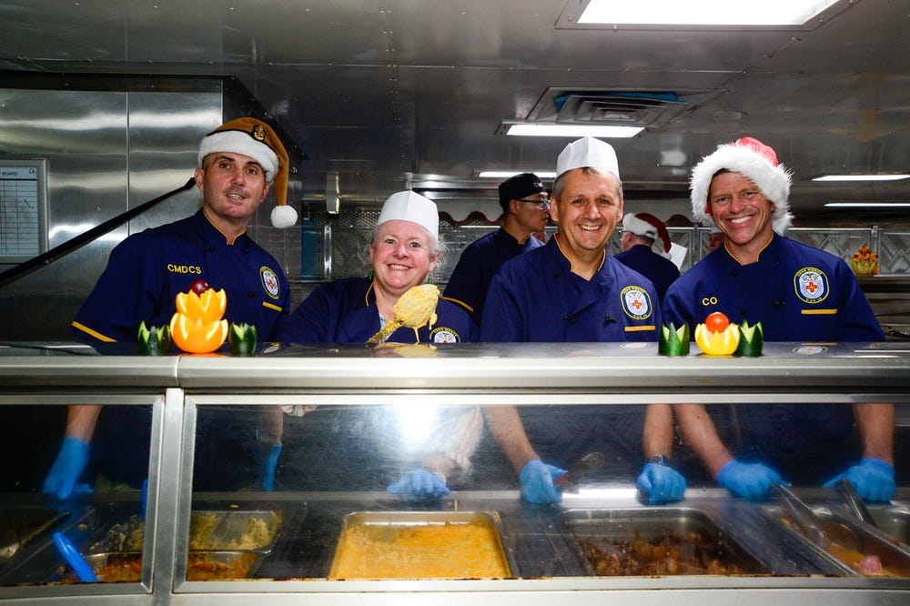 Pacific Partnership 2024-1: Christmas Dinner aboard USNS Mercy