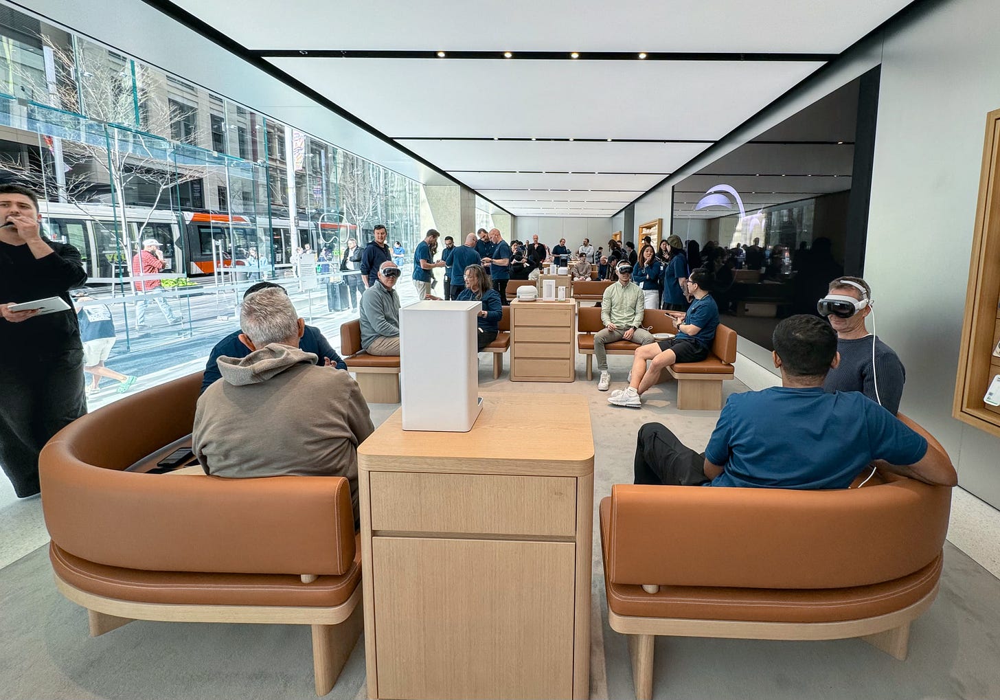 The Demo Zone at Apple Sydney. The Demo Zone at Apple Sydney.
