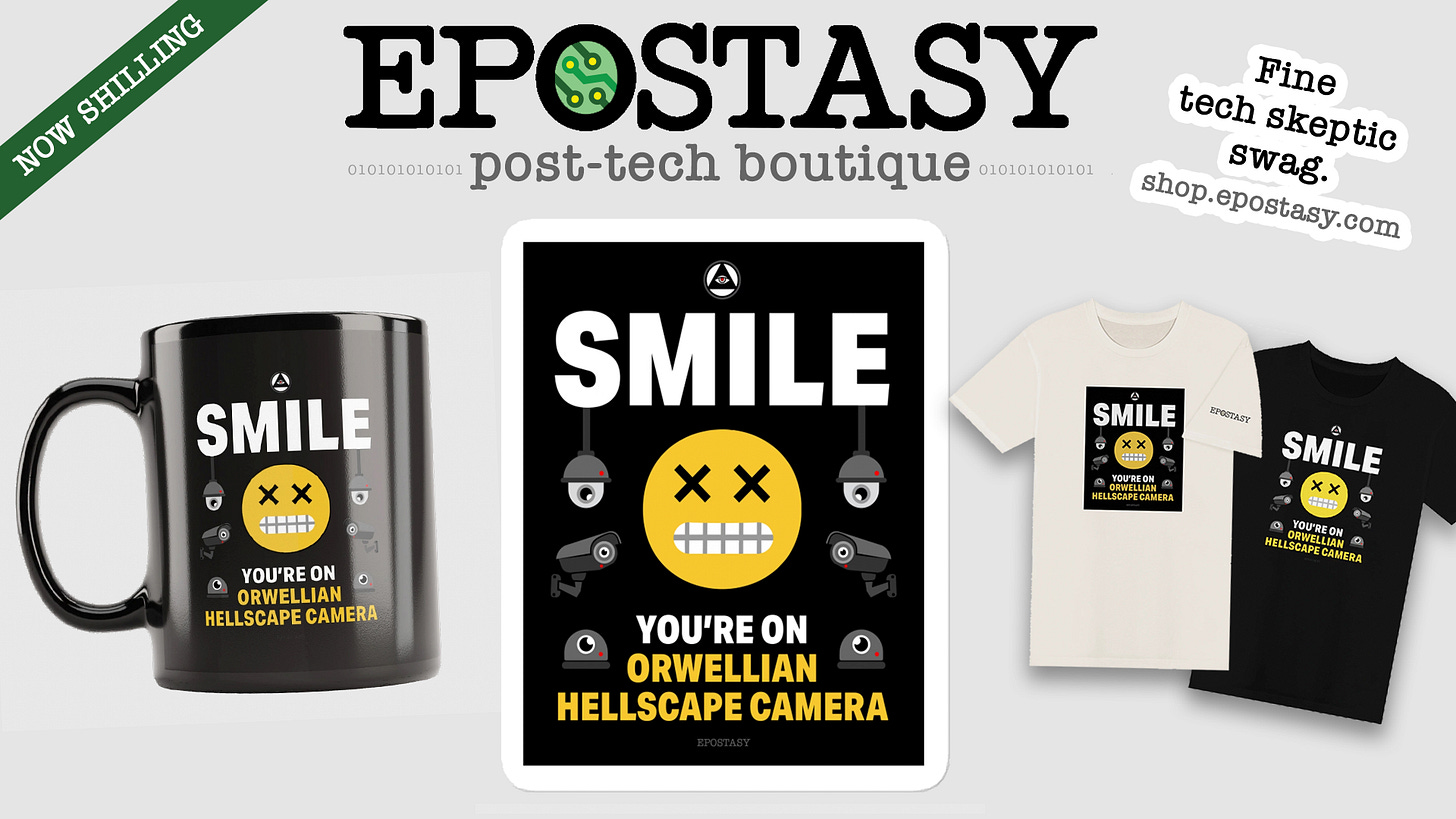 SMILE: You're On Orwellian Hellscape Camera! EPOSTASY Gear by John Allen Wooden SMILE: You're On Orwellian Hellscape Camera! EPOSTASY Gear by John Allen Wooden