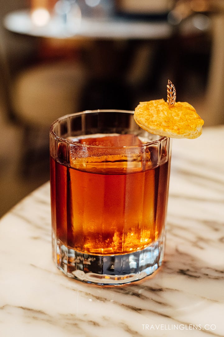 drinks at Songbird, Ritz-Carlton rooftop bar