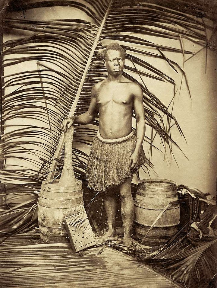 Bantu Village; Bantu Village 2; Studio Portrait of a Bantu Man (1870s); Young African Bantu Warrior (19th Century)