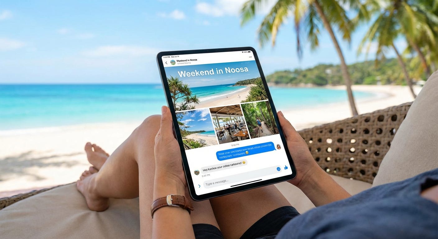 A person holding a tablet on a beach

AI-generated content may be incorrect.