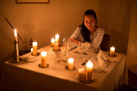 Moments from Dar Ahlam showing the thoughtful hospitality experience - the kasbah grounds, intimate dining spaces, desert excursions, and candlelit dinners that exemplified genuine welcome.